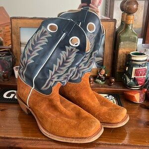 Fenoglio Brown Suede Cowboy Boots